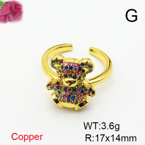 Fashion Copper Ring  F6R401425bbov-L017