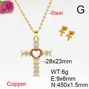 Fashion Copper Sets  F6S005631ablb-L017