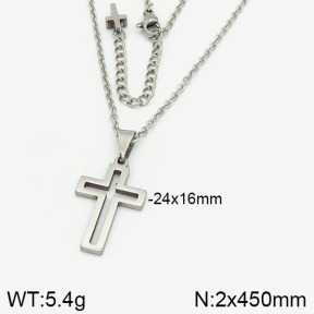 Stainless Steel Necklace  2N2002568vbll-312
