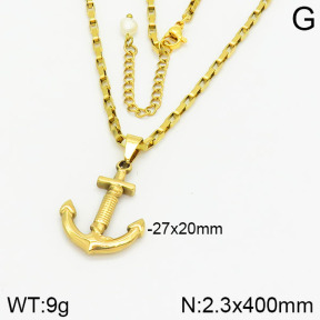 Stainless Steel Necklace  2N3001035vbmb-312