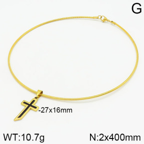 Stainless Steel Necklace  2N3001039bbov-312
