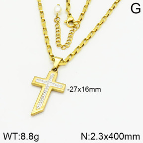 Stainless Steel Necklace  2N4001509vbmb-312