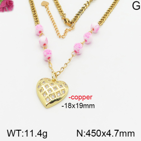 Fashion Copper Necklace  F5N400635bbov-J158