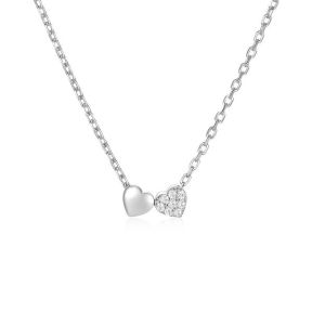 925 Silver Necklace  WT:1.49g  P:4*4mm  N:40+5cm  JN3747ajin-Y30