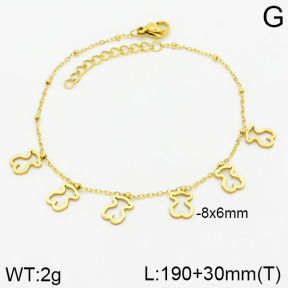 SS Bear Bracelets  TB2000321aajo-413