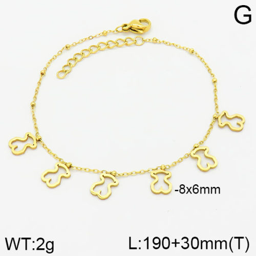 SS Bear Bracelets  TB2000321aajo-413