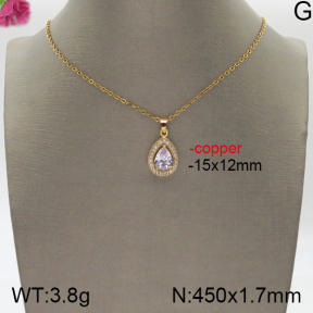 Fashion Copper Necklace  5N4000696ablb-J159