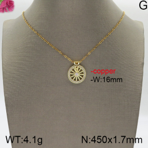 Fashion Copper Necklace  5N4000715ablb-J159