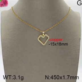 Fashion Copper Necklace  5N4000724aako-J159