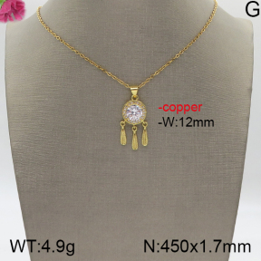 Fashion Copper Necklace  5N4000738bboo-J159