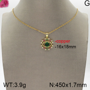Fashion Copper Necklace  5N4000753bbov-J159