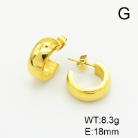 Stainless Steel Earrings  Handmade Polished  6E4003744bhva-066