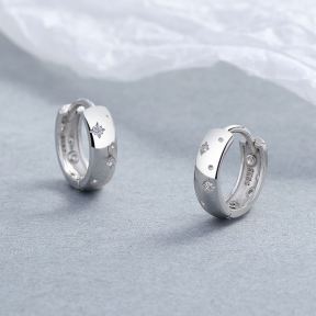 925 Silver Earrings  WT:1.85g  12.5*12mm  JE3823vhpo-Y06