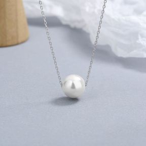 925 Silver Necklace  WT:2.55g  P:10mm,N:45cm  JN3848vhlo-Y06