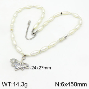 Stainless Steel Necklace  2N3001064bhbl-434