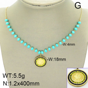 Stainless Steel Necklace  2N4001658bhva-493