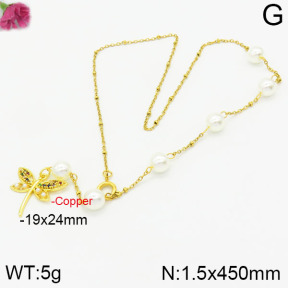 Fashion Copper Necklace  F2N300081abol-J158