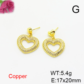 Fashion Copper Earrings  F6E404624bbov-L017