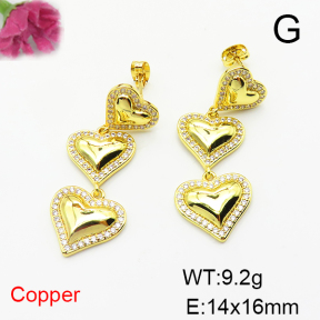 Fashion Copper Earrings  F6E404636bhva-L017