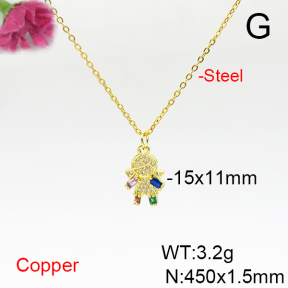 Fashion Copper Necklace  F6N405742vail-L017