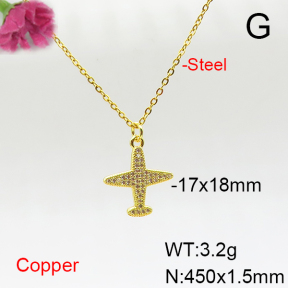Fashion Copper Necklace  F6N405744avja-L017