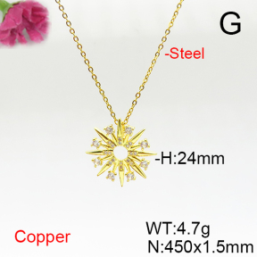 Fashion Copper Necklace  F6N405746vbmb-L017