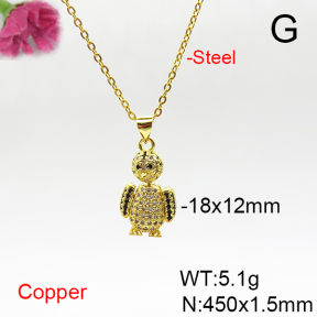 Fashion Copper Necklace  F6N405747bhva-L017
