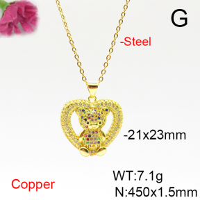 Fashion Copper Necklace  F6N405750vbnb-L017