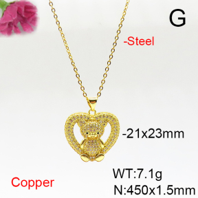Fashion Copper Necklace  F6N405751vbnb-L017