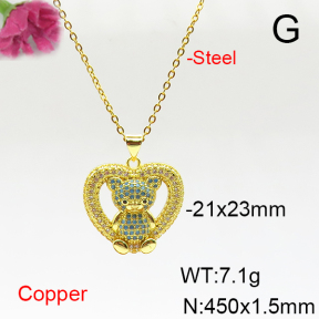 Fashion Copper Necklace  F6N405754vbnb-L017