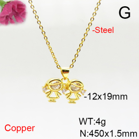 Fashion Copper Necklace  F6N405757avja-L017