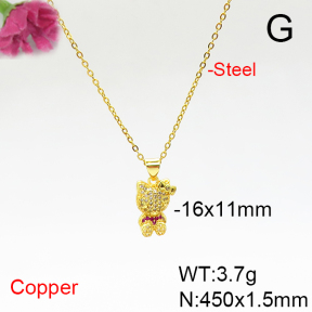 Fashion Copper Necklace  F6N405759ablb-L017