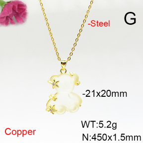 Fashion Copper Necklace  F6N405763ablb-L017