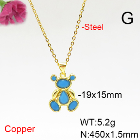 Fashion Copper Necklace  F6N405765ablb-L017