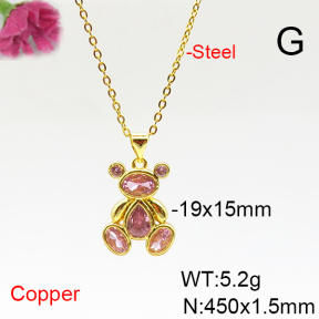 Fashion Copper Necklace  F6N405768ablb-L017
