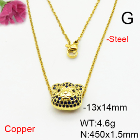 Fashion Copper Necklace  F6N405770ablb-L017