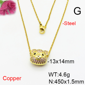 Fashion Copper Necklace  F6N405771ablb-L017