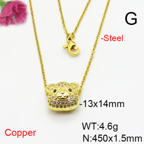 Fashion Copper Necklace  F6N405772ablb-L017