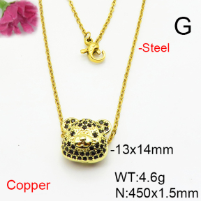 Fashion Copper Necklace  F6N405774ablb-L017