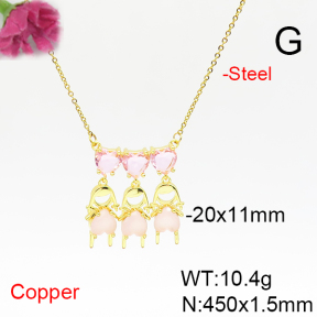 Fashion Copper Necklace  F6N405776vbnb-L017