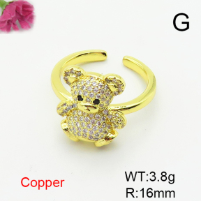 Fashion Copper Ring  F6R401429bbov-L017