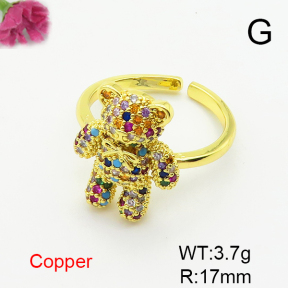 Fashion Copper Ring  F6R401433bbov-L017