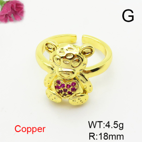 Fashion Copper Ring  F6R401445ablb-L017