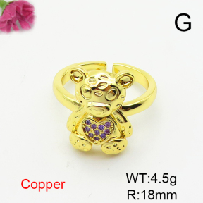 Fashion Copper Ring  F6R401446ablb-L017