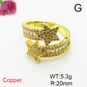 Fashion Copper Ring  F6R401448bbov-L017