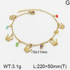 Stainless Steel Anklets  5A9000693vbmb-610