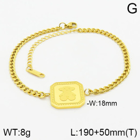 SS Bear Bracelets  TB2000337bbml-434