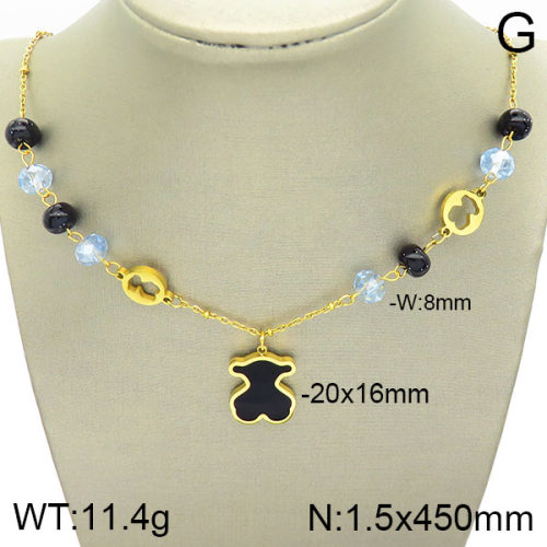 SS Bear Necklaces  TN2000345bbov-434