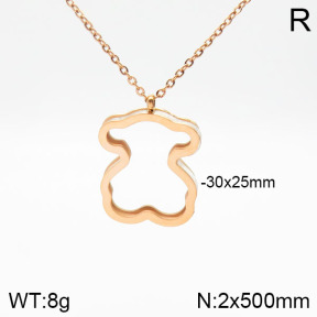 SS Bear Necklaces  TN2000360bhia-659