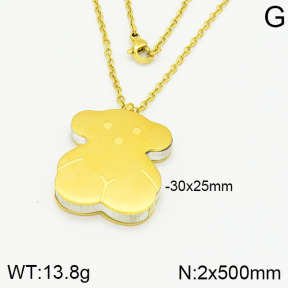 SS Bear Necklaces  TN2000363bhia-659